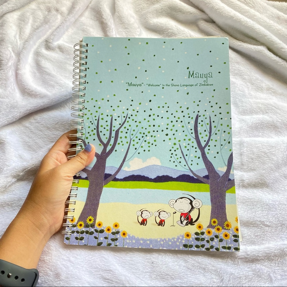 Cute kawaii large Mauya monkey notebook